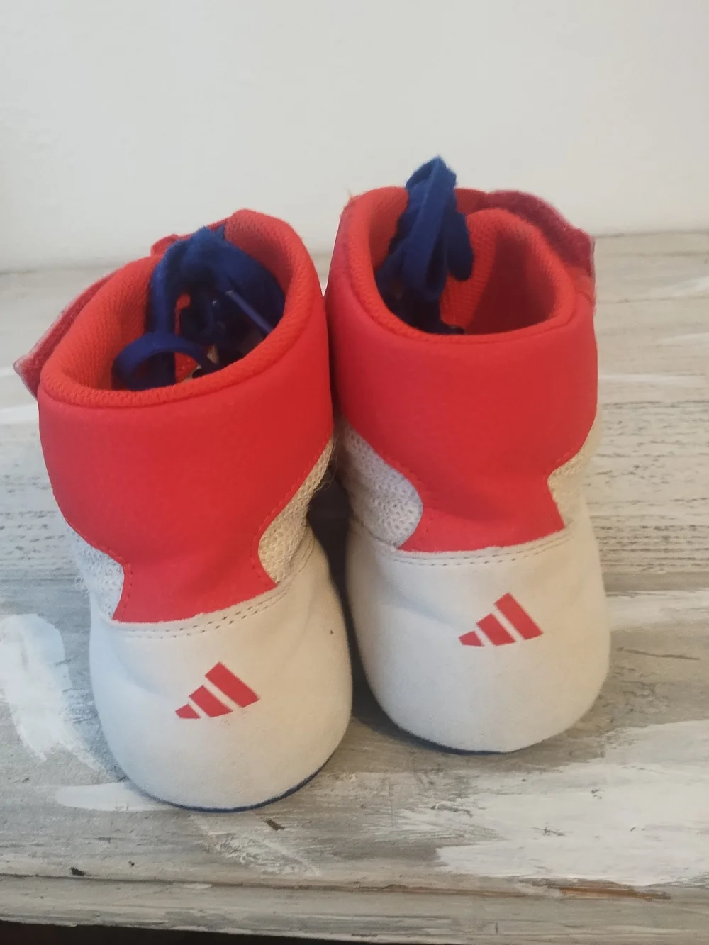 Adidas  Wrestling Shoes usa  Men’s 9.5 / UK size 9Red White Blue